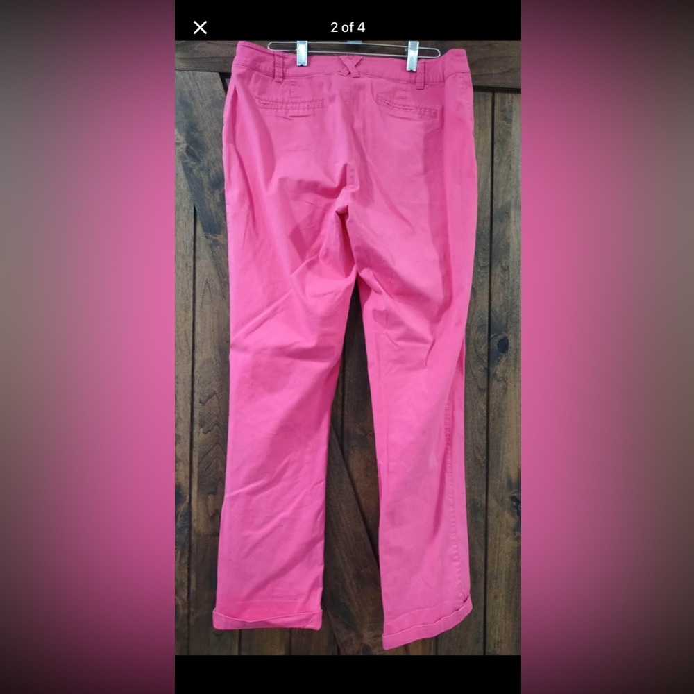 Pants Boutique Size 10 Tribal Hot Pink Pants 30” Inseam  C5470
